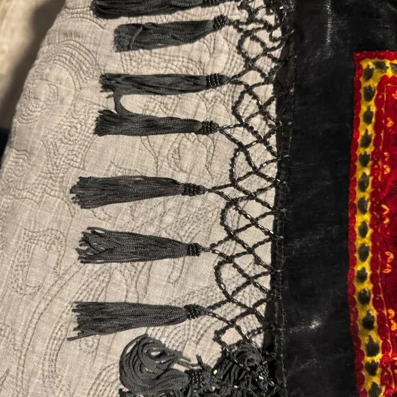 Lucy’s Silk Sequined Long Cover Up in Black - Picture 9 of 9